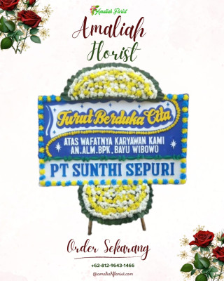Papan Bunga Duka di Medan Johor