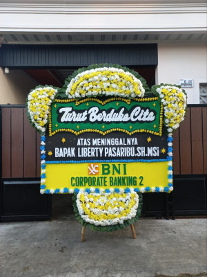 Papan Bunga Duka di Medan Johor